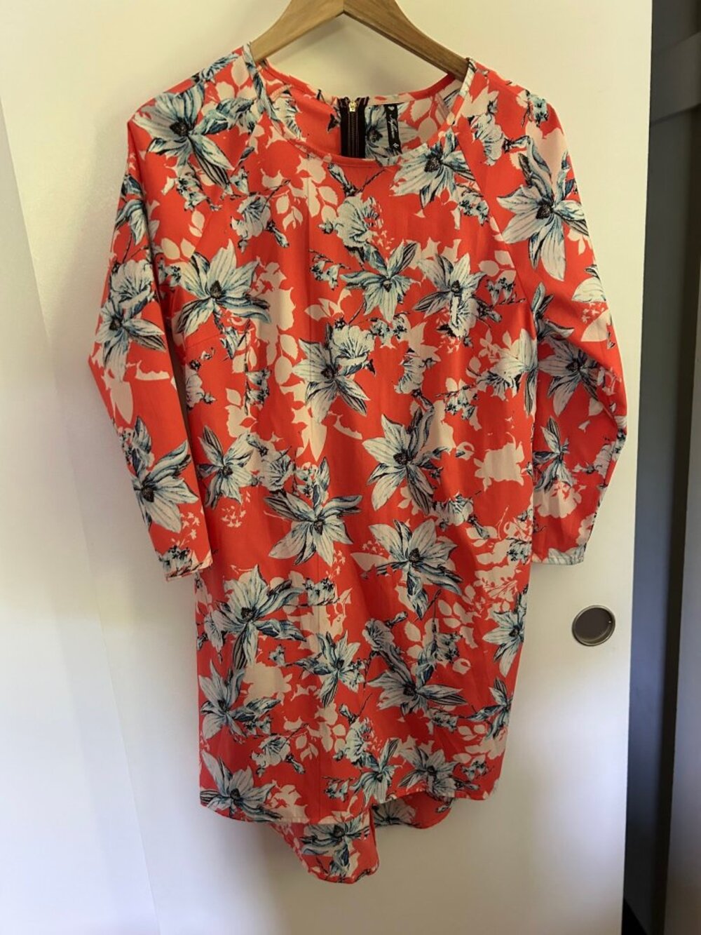 Coral Floral Blouse
